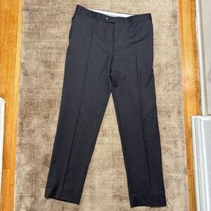 Men’s Canali Flat-Front Trouser in Black/Grey fits sz 54 (36) - Italian